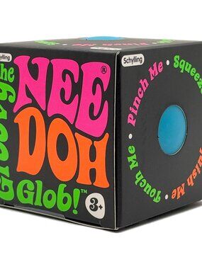Schylling NeeDoh The Groovy Glob Sensory Stress Ball Fidget Toy Blue